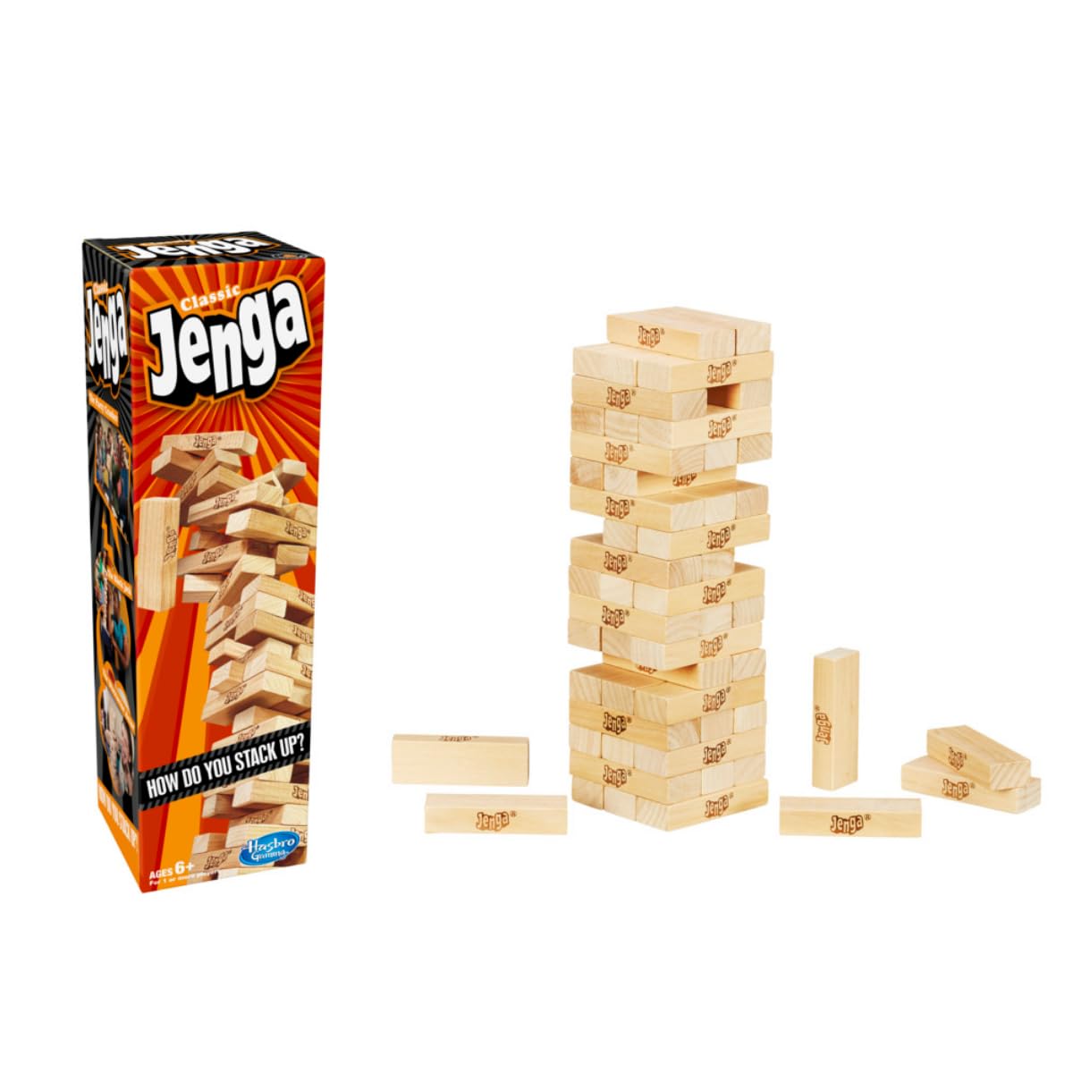 Original Jenga Game for Kids Ages 6+